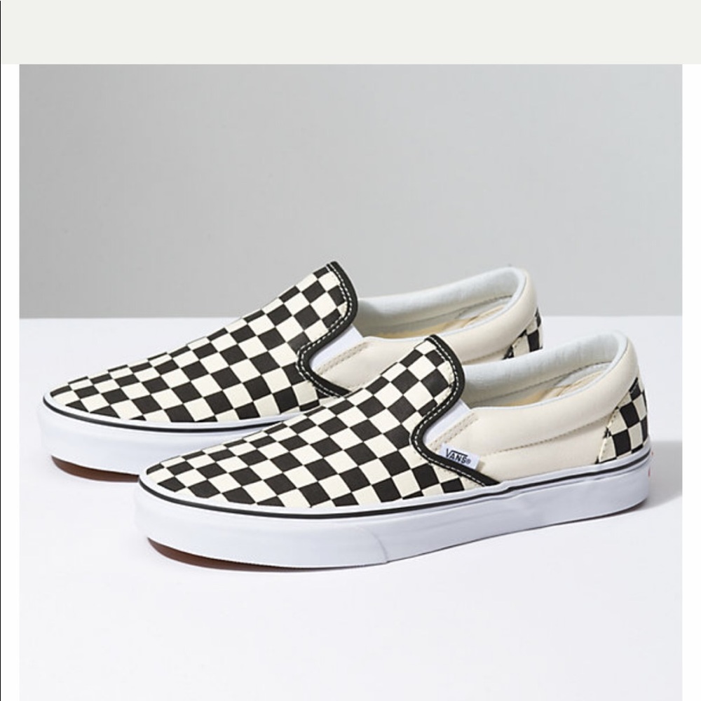 Black and white checkered vans